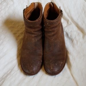 Kork ease leather booties